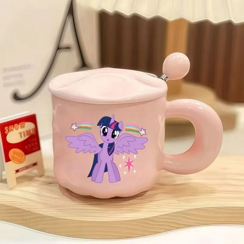 Tazza in ceramica My Little Pony simpatico cartone animato Twilight Sparkle Pinkie Pie, tazza d'acqua domestica personalizzata di alta qualità per ragazze