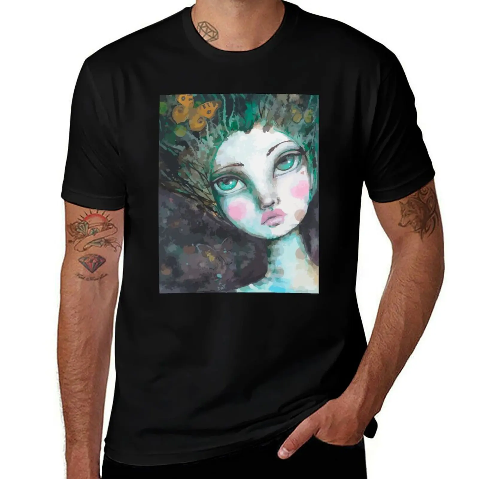Floating Away T-Shirt Casual All Match Short Sleeve T-Shirt