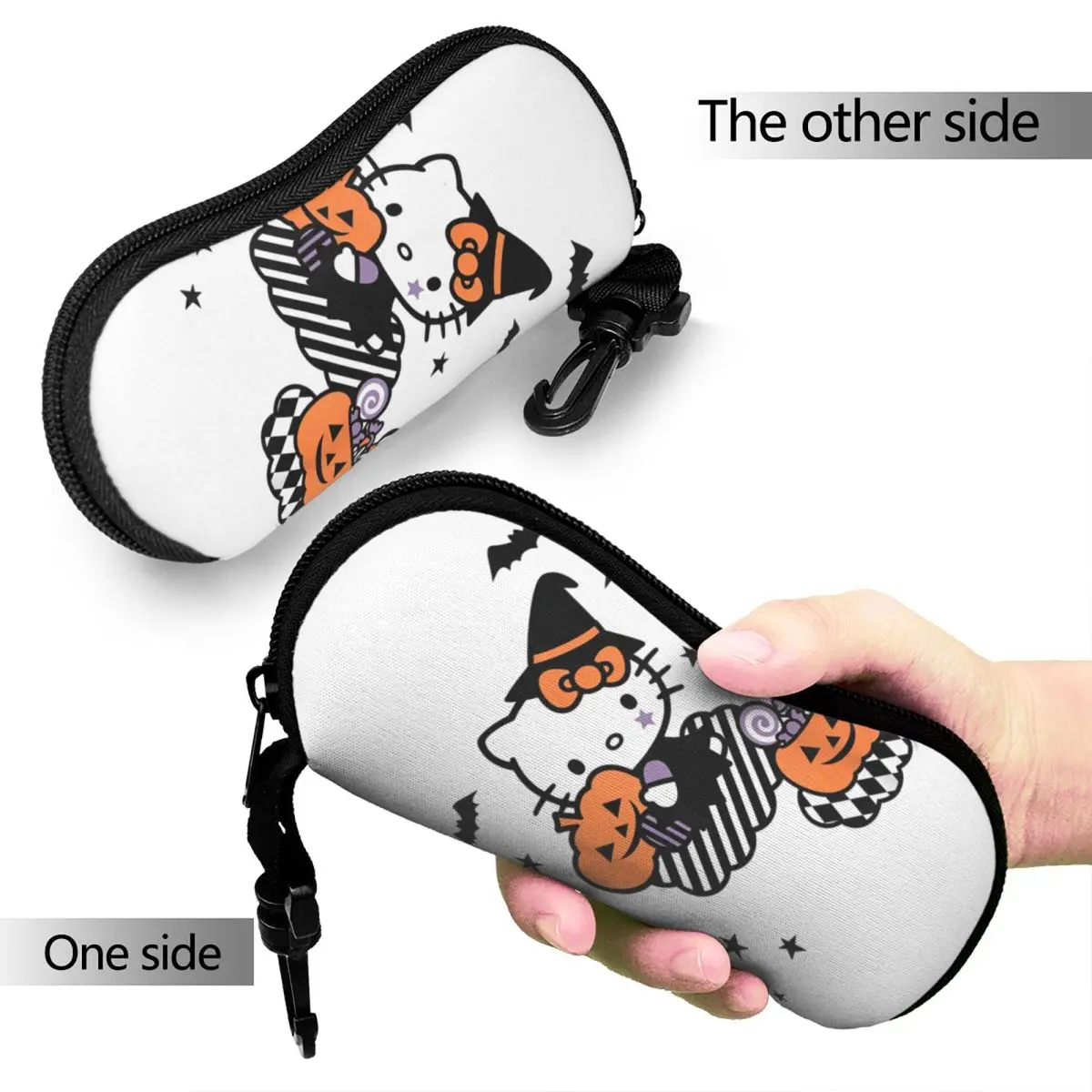 Hello Kitty Trick Or Treat Halloween Glasses Case New Glasses Protector Ins Glasses Box