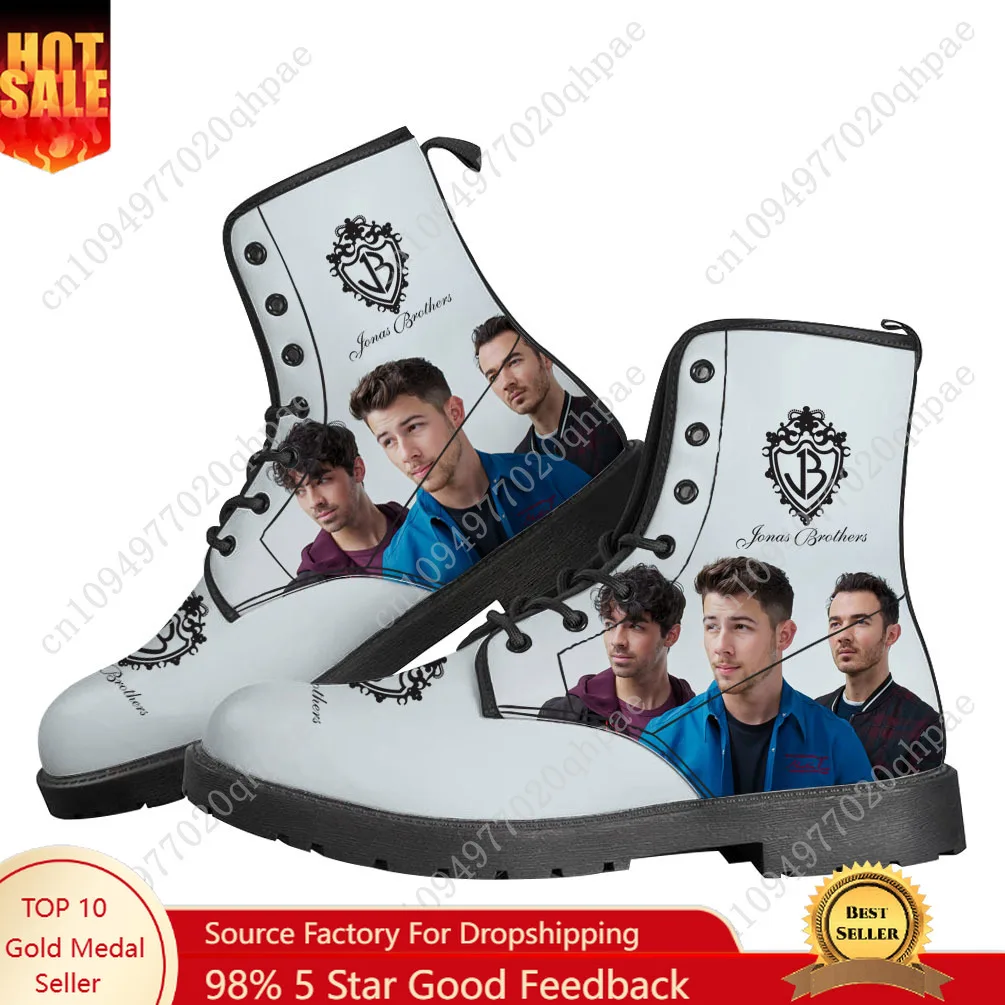 

Jonas Brothers Boots Mens Womens Teenager Shoes Casual Boot Outdoor Light High Quality Couple Print on Demand Customize Shoe
