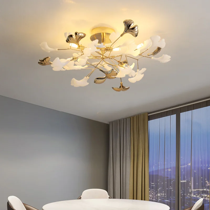 Creative Led Chandeliers For Living Bedrooms, Restaurants, Leaf Chandeliers, Modern Simple Homes, Interior Decoration, Lighting