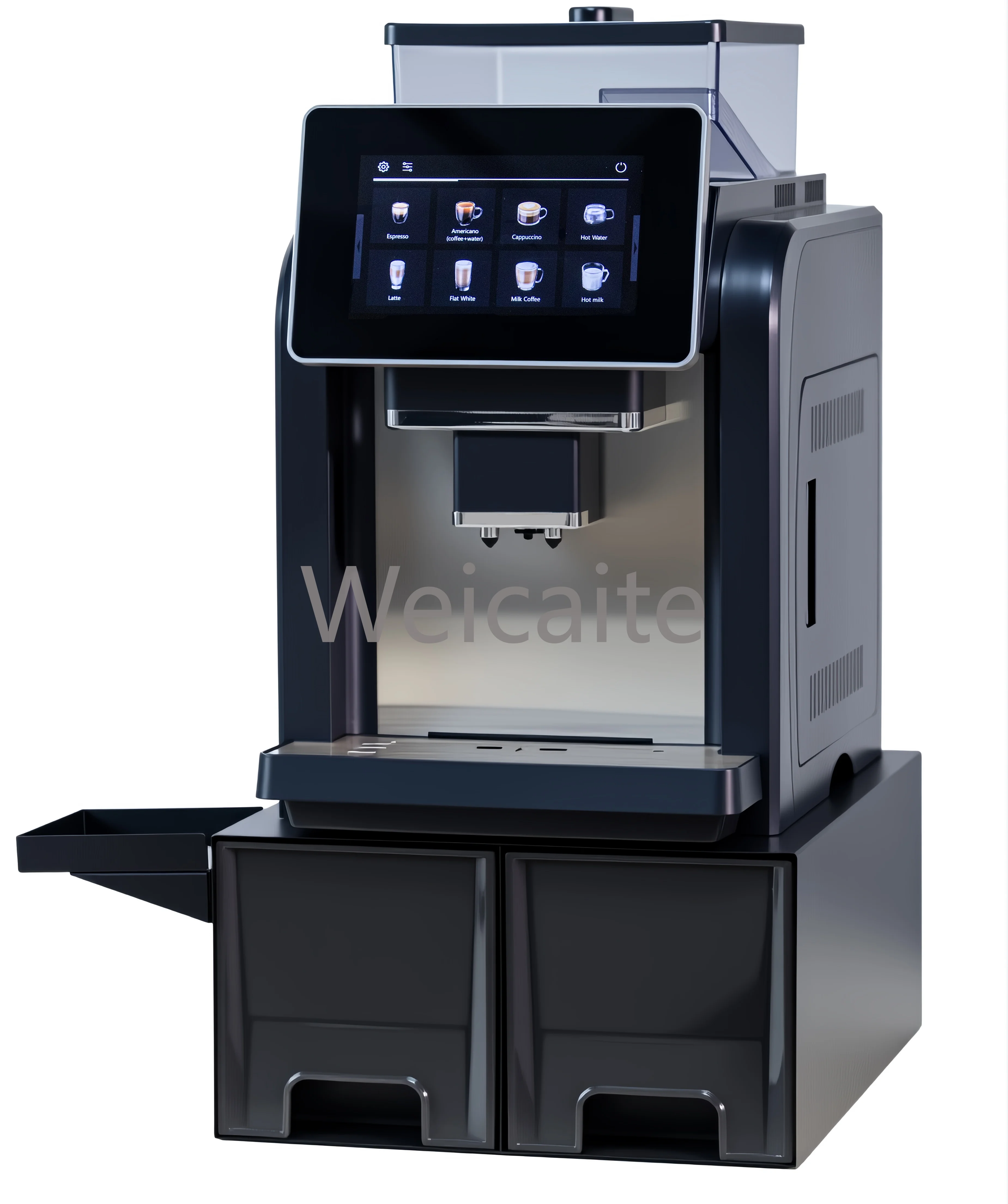 

Commercial Intelligent Fully Automatic Electric Espresso Machine with Base Station Touch Control Coffee Machine