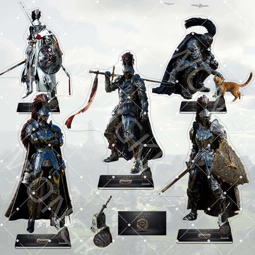 New Game Crimson Desert 15CM Acrylic Stand keychain Game Stand Desktop Ornament Home Decor Fans Collection Birthday Gift