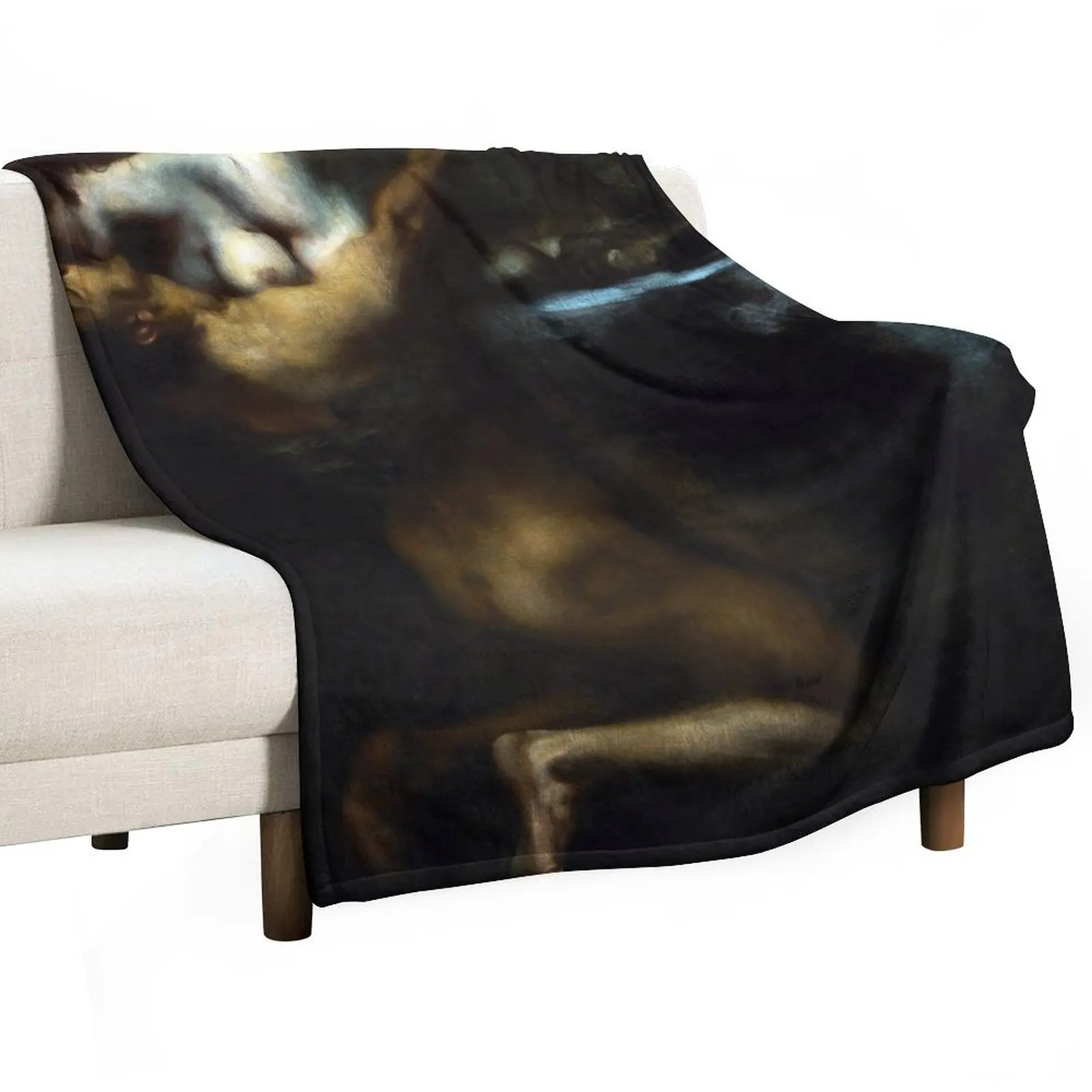 Kiss of the Sphinx - Franz von Stuck Throw Blanket for sofa Picnic Blankets