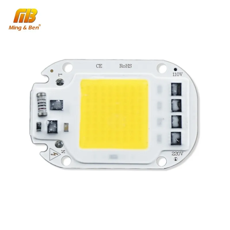 

LED COB Lamp Chip 20W 30W 50W AC 110V 220V Smart IC LED Beads For DIY LED Grow Floodlight Bulb Day White Cold White Warm White