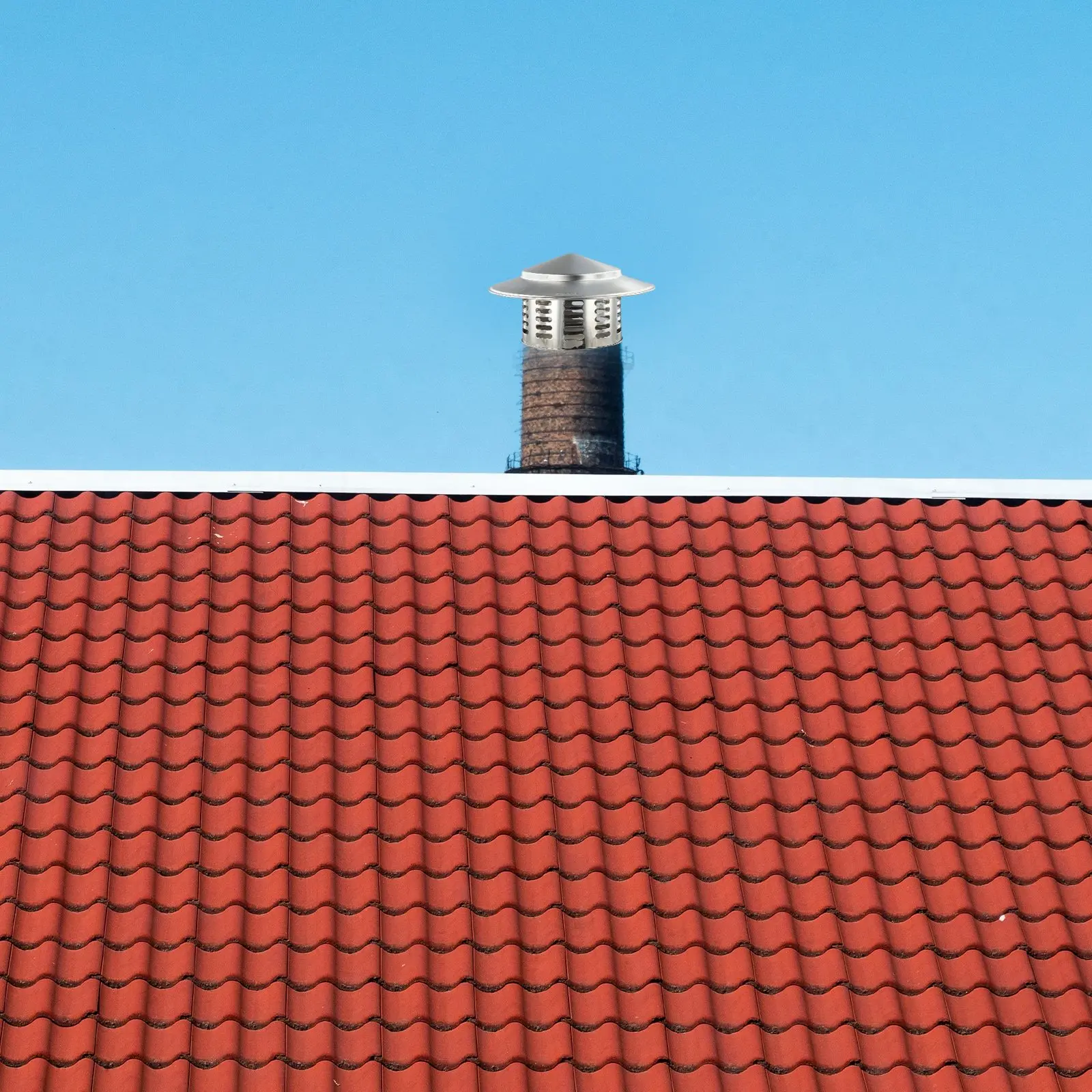 For Home Installation 220 Exhaust Pipe Cap Rust Resistant Chimney Cover Long-lasting Construction Versatile Sizing