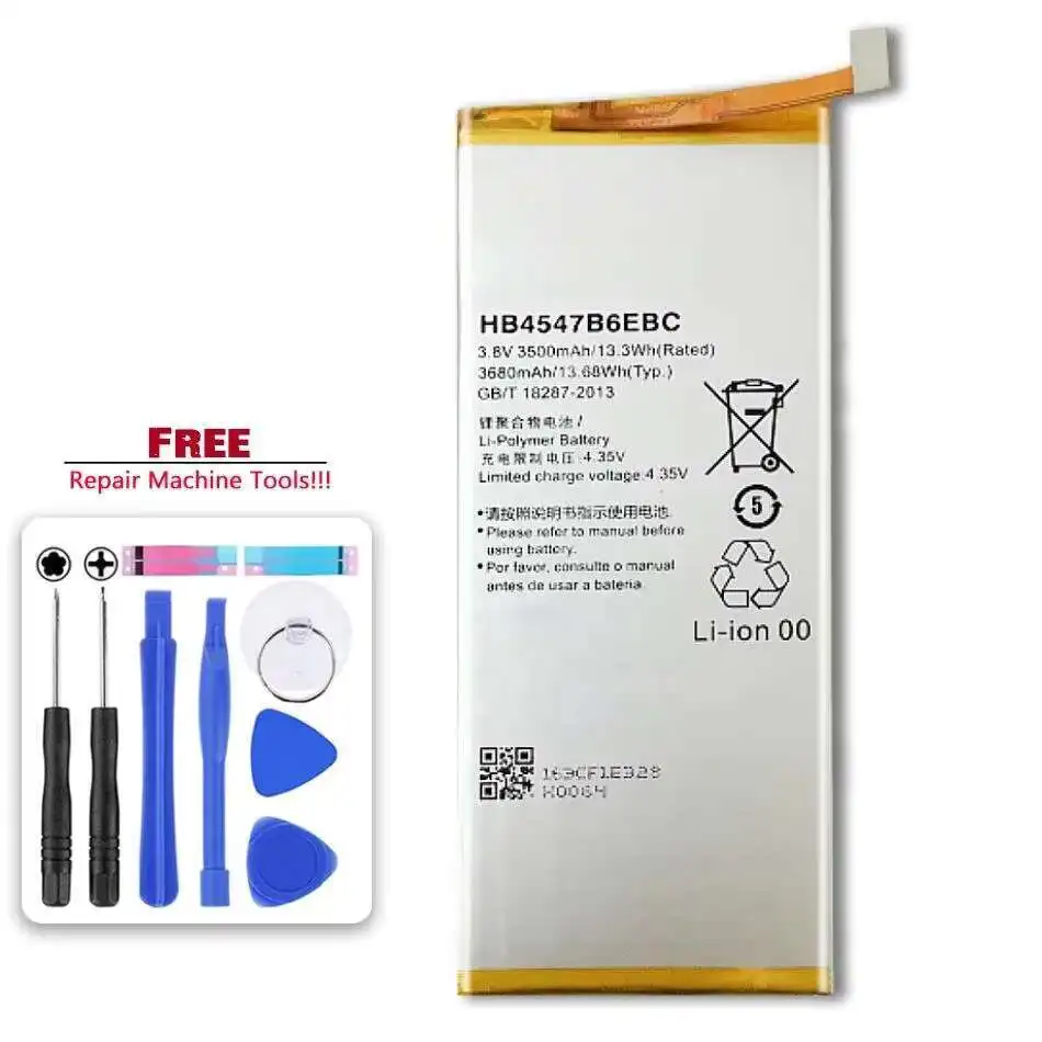 

Mobile Phone Battery High-Efficiency Durable For Huawei Honor 6 Plus PE TL20 UL00 TL10 CL00 3600mAh HB4547B6EBC