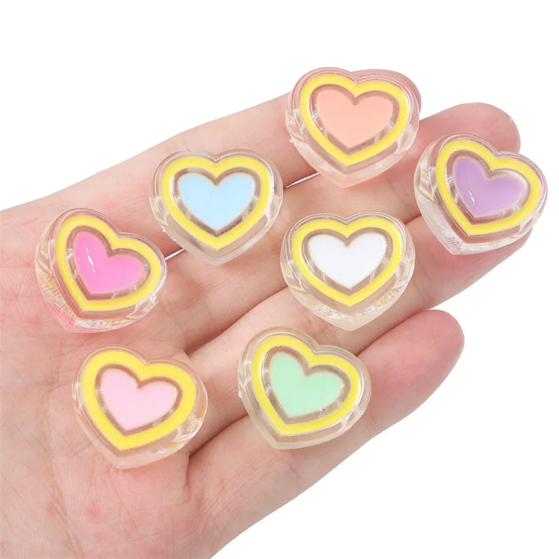 Large Hole Acrylic Beads Loose Spacer Beads For Jewelry Making Needlework Diy Handmade Bracelet Necklace Key Chain Accessories