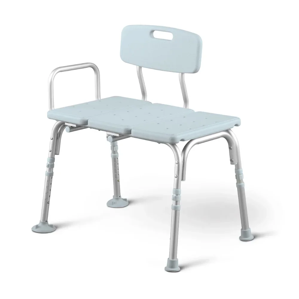 

Tub Transfer Bench and Shower Chair , 350lb Weight Capacity, Bathroom Home Use Blue Bathroom Chairs,Furniture