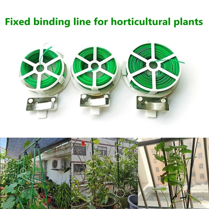 

Garden Wrapped Wire Bind Branches Binding Wire Plant Fixed Soft Binding Wire Iron Core Tie Wire Binding Comes Cutting Device