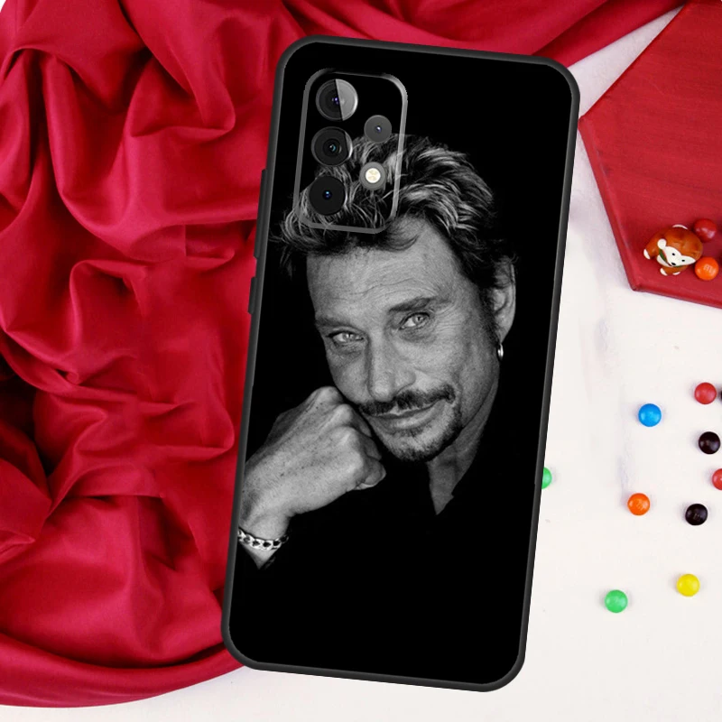 Johnny Hallyday Music Case For Samsung Galaxy A54 A34 A14 A51 A71 A12 A22 A32 A52 A13 A23 A33 A53 A73 Coque