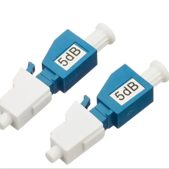 LC/UPC male and female attenuator FTTH flange fixed fiber optic attenuator