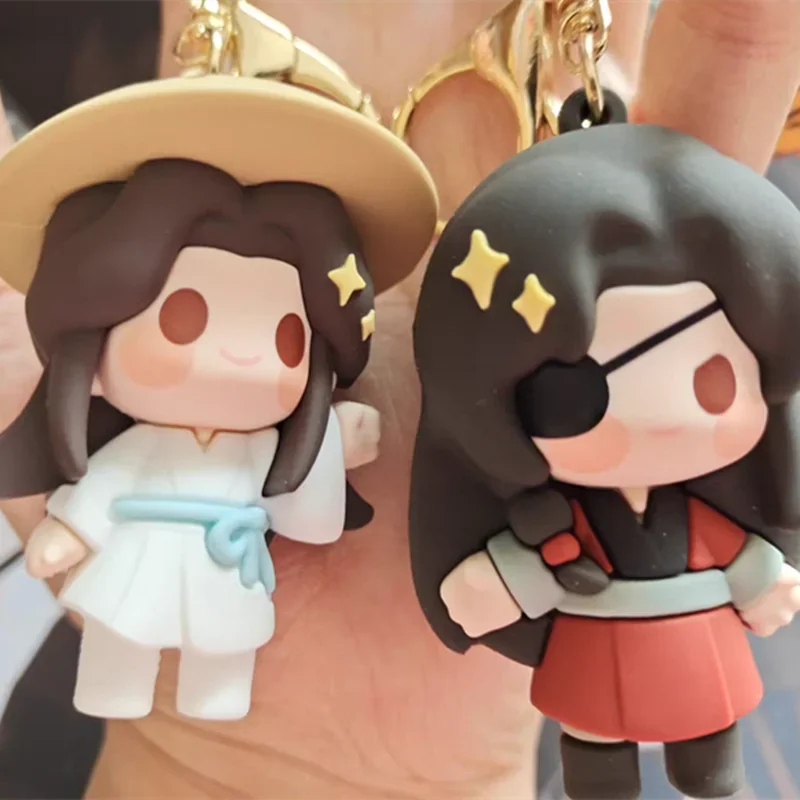 

Heaven Official'S Blessing Glue Keyring Anime Peripheral Xie Lian Hua Cheng Backpack Kawaii Pendant Phone Keychain Children Gift