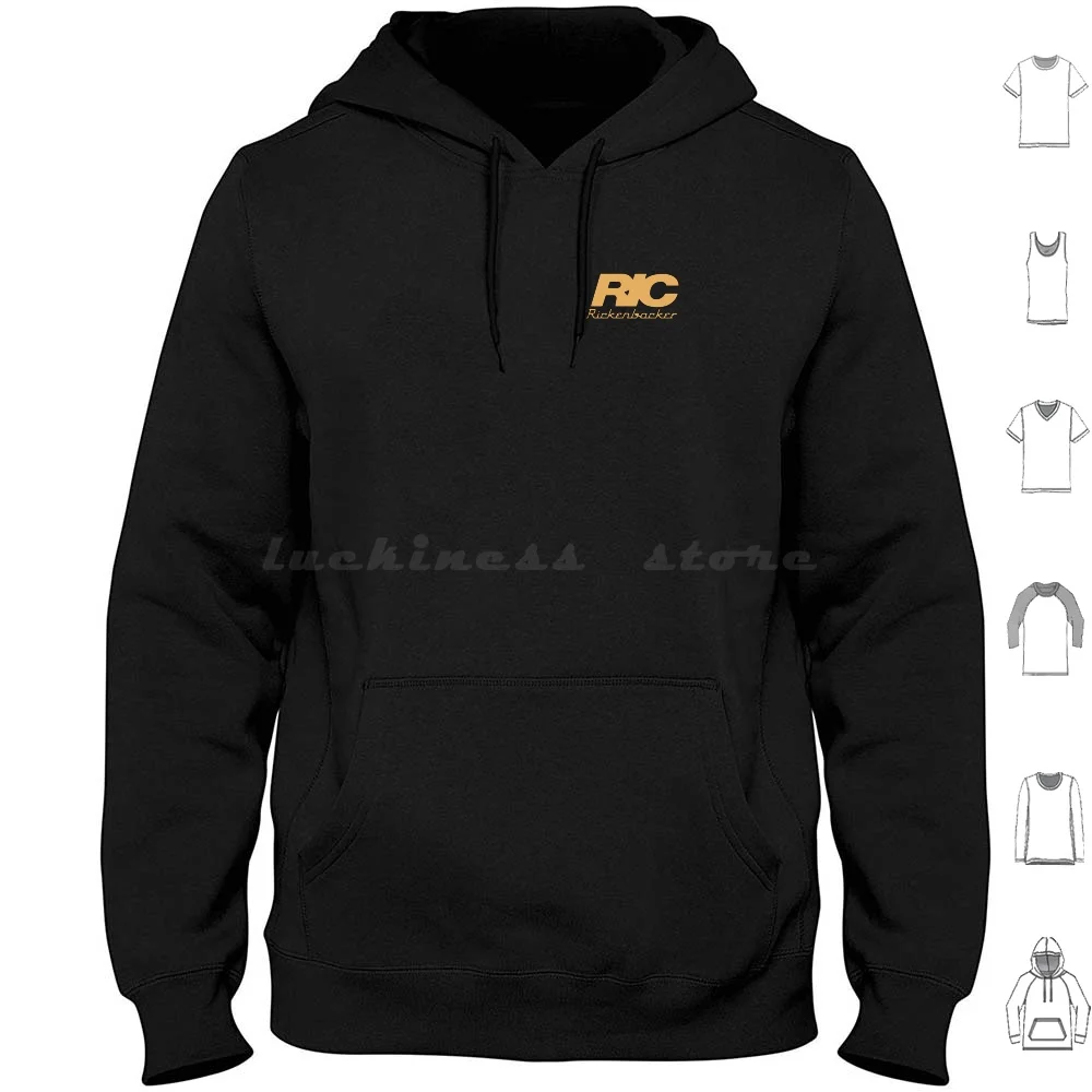 Ric On The Sudadera con capucha de algodón de manga larga clásica Bass Ricken Marshal amplificador de música Peavey Laney Evh guitarra
