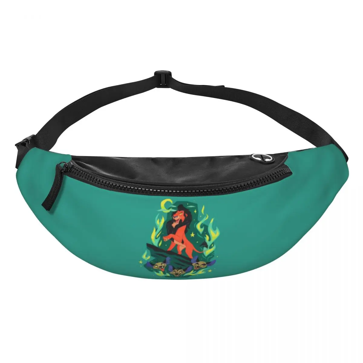 Custom The Lion King Mufasa Wallpaper Fanny Pack Men Women Crossbody Waist Bag for Running Phone Money Pouch