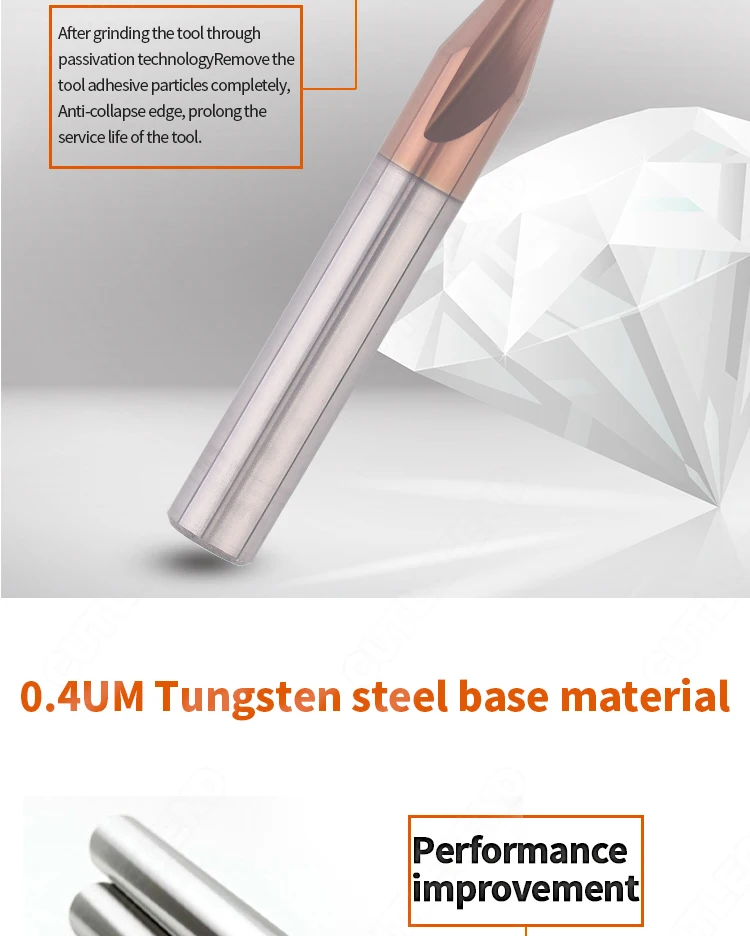 HRC58 Fasenfräser 30 Grad 2 Schneiden Hartmetall-Eckfräser Fasenfräser Entgratung 4-6mm Kanten V-Nuten-Fräser – Detail 7