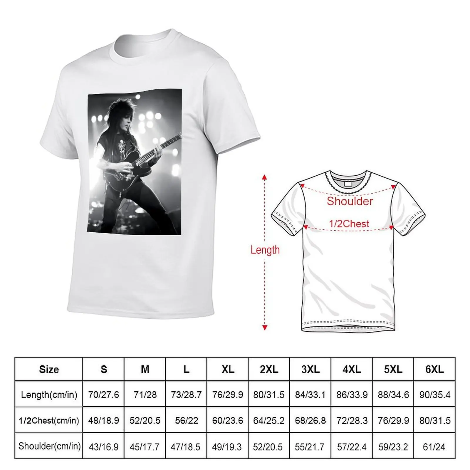 Mick Mars - BW Photograph T-Shirt essential t shirt man graphic t shirt T-Shirt