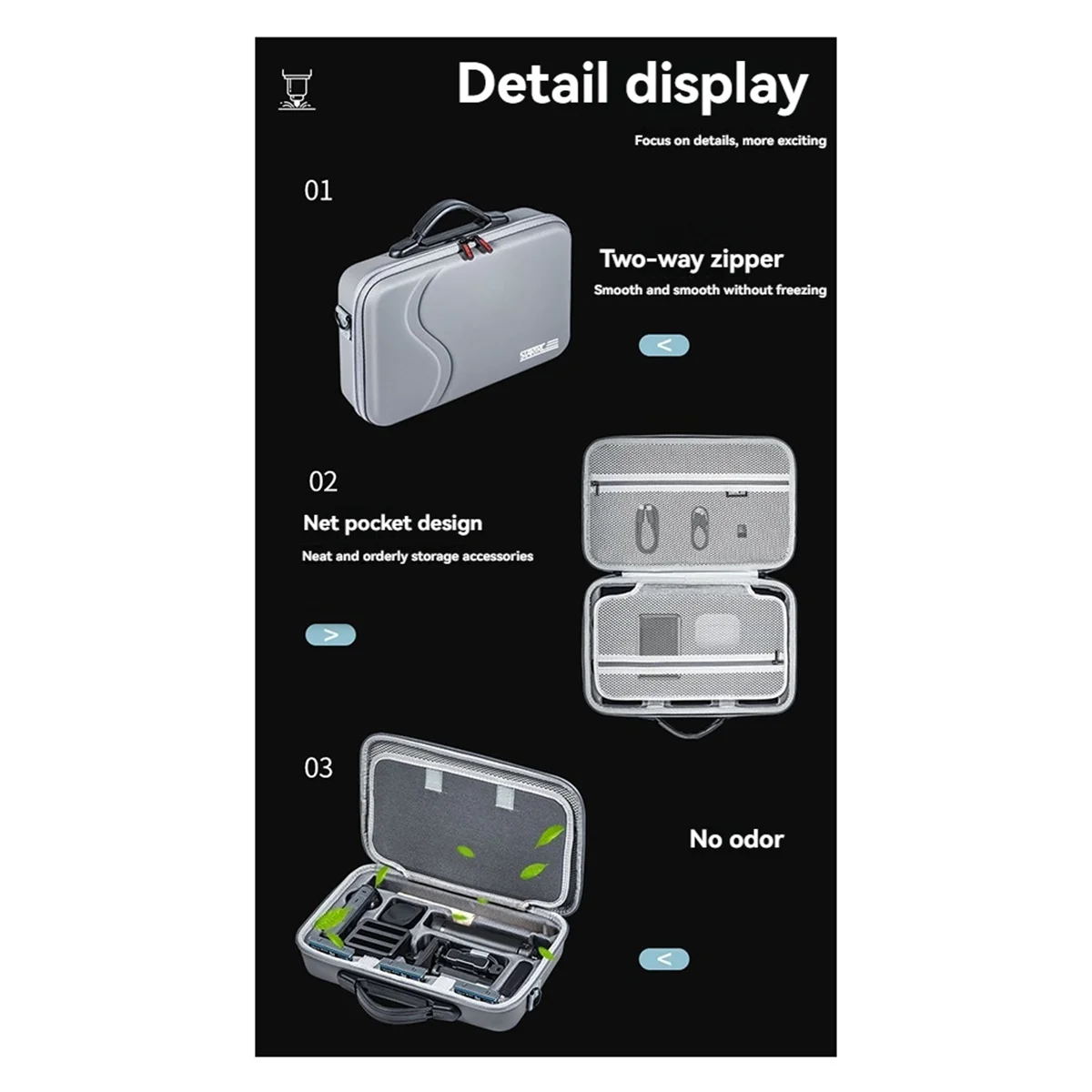 Carrying Case for X4 Sport Camera Accessories Storage Case PU Travel Portable Shoulder Bag Handbag