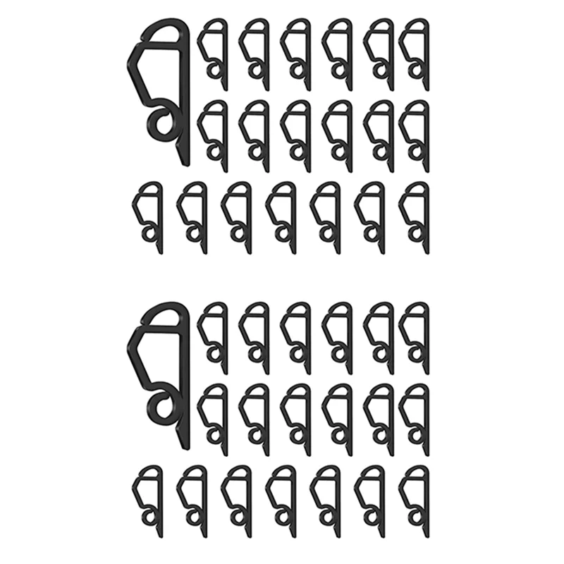 프로모션! 240X 미니 거터 후크 크리스마스 라이트 클립 파티 크리스마스 장식 문자열 조명 블랙에 대한 빛 교수형 클립