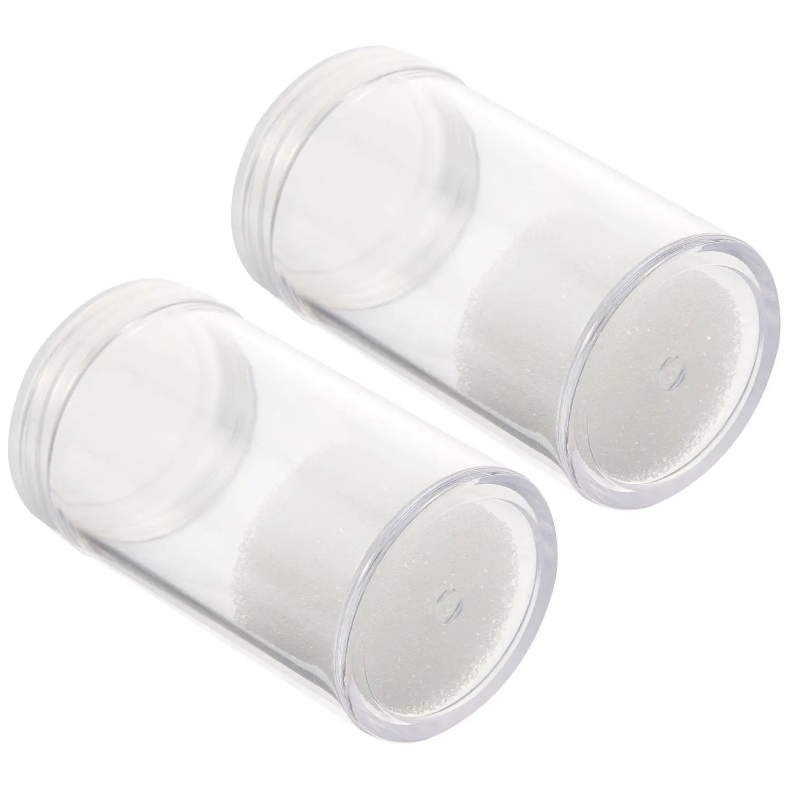2Pcs Safe Wear Resistant Plastic Coin Tubes Clear Coin Storage Holder for Half Dollar Coins Collector Supplies Oxidation