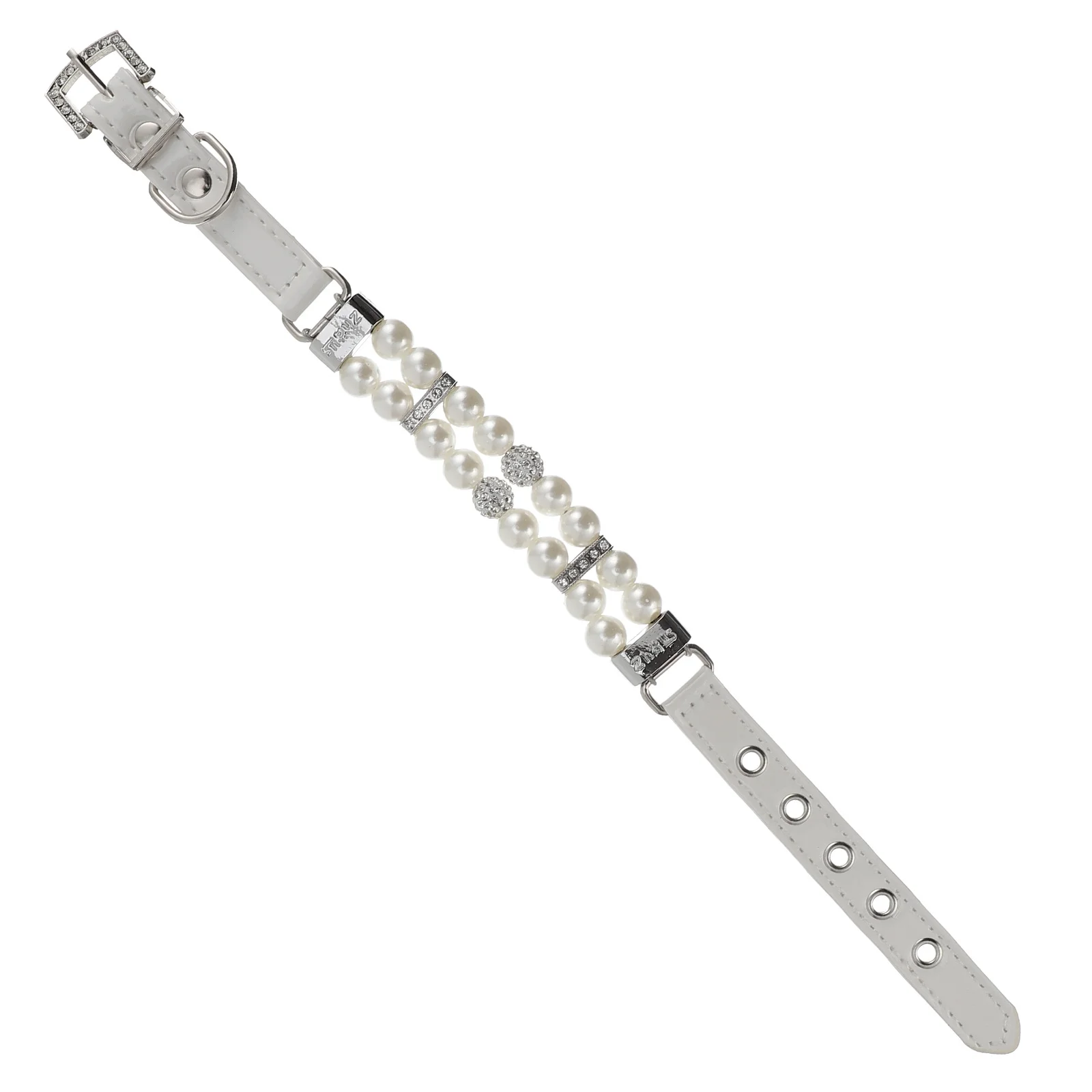

Dog Imitation Pearls Collars Adjustable Pet Collar with Leash for Stylish Walks Parties Wedding Costumes Outfits