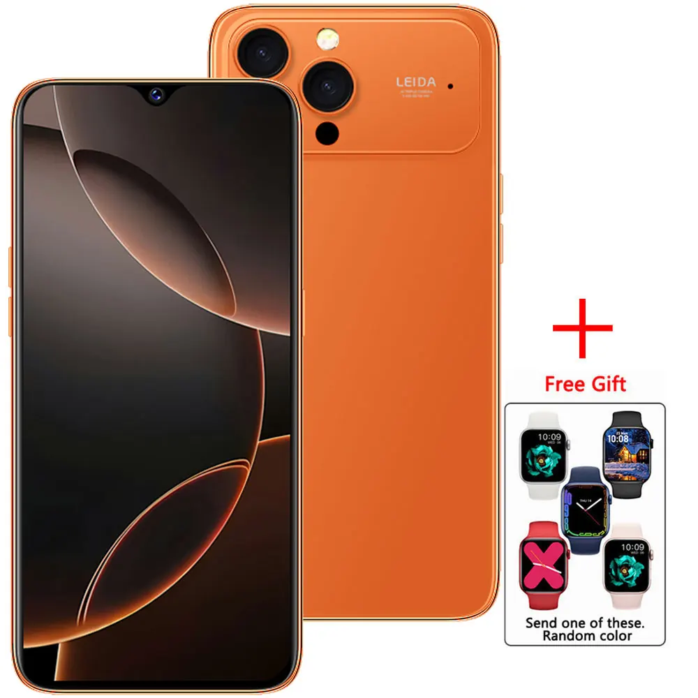 2026 NIEUW Voor i17 Pro Max Smartphone Originele 7.0HD Mobiele Telefoons 5G Dual Card Mobiele Telefoons 8000 mAh Android 15 Ontgrendeld Mobiele Telefoon