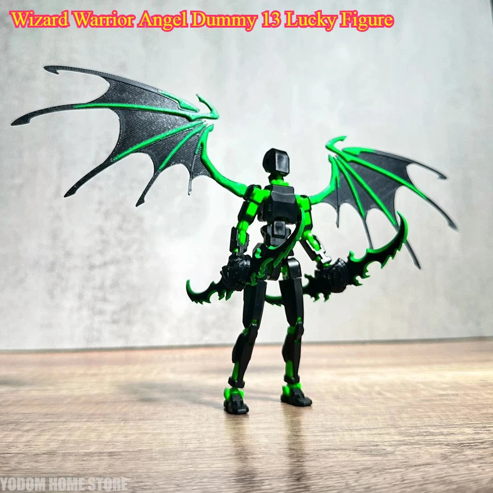 Wizard Warrior Angel Dummy 13 Lucky Figure - Multi-joint Movable for Home Desk Decor Kids Gift