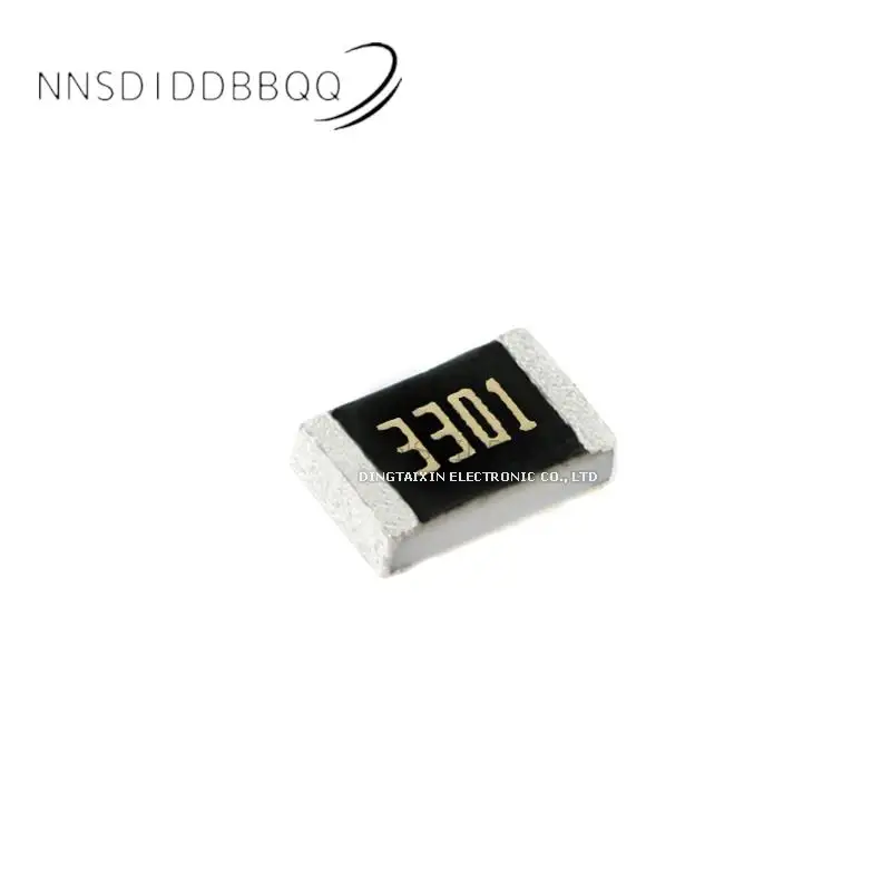 Componentes Electrónicos de resistencia de Chip, 50 piezas, 0805, 3,3kΩ (3301) ± 0.5%, ARG05DTC3301 SMD