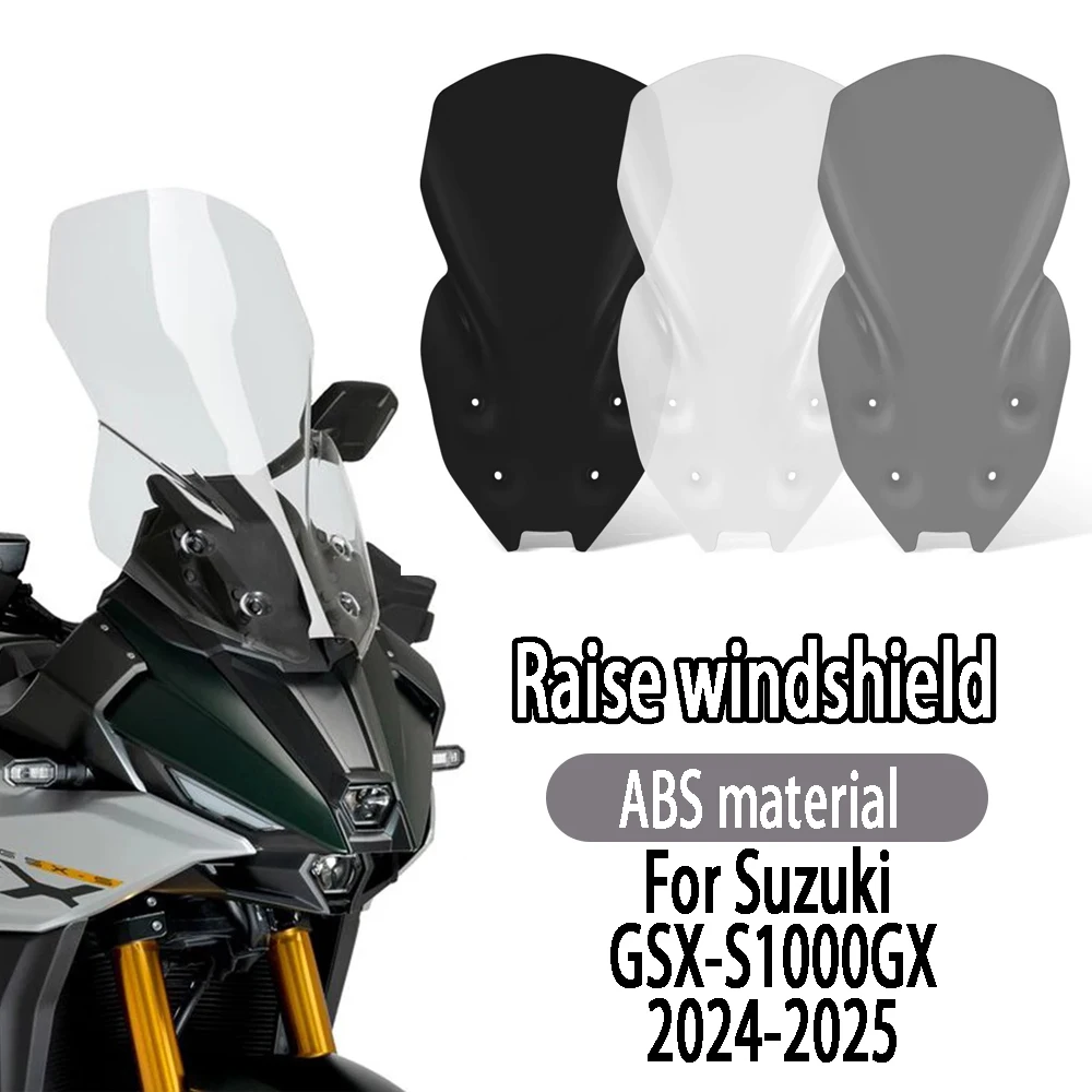 For Suzuki GSX-S1000GX GSX S1000 GX 2024-2025 Raise the competitive windshield, windshield protective cover, and front fairing