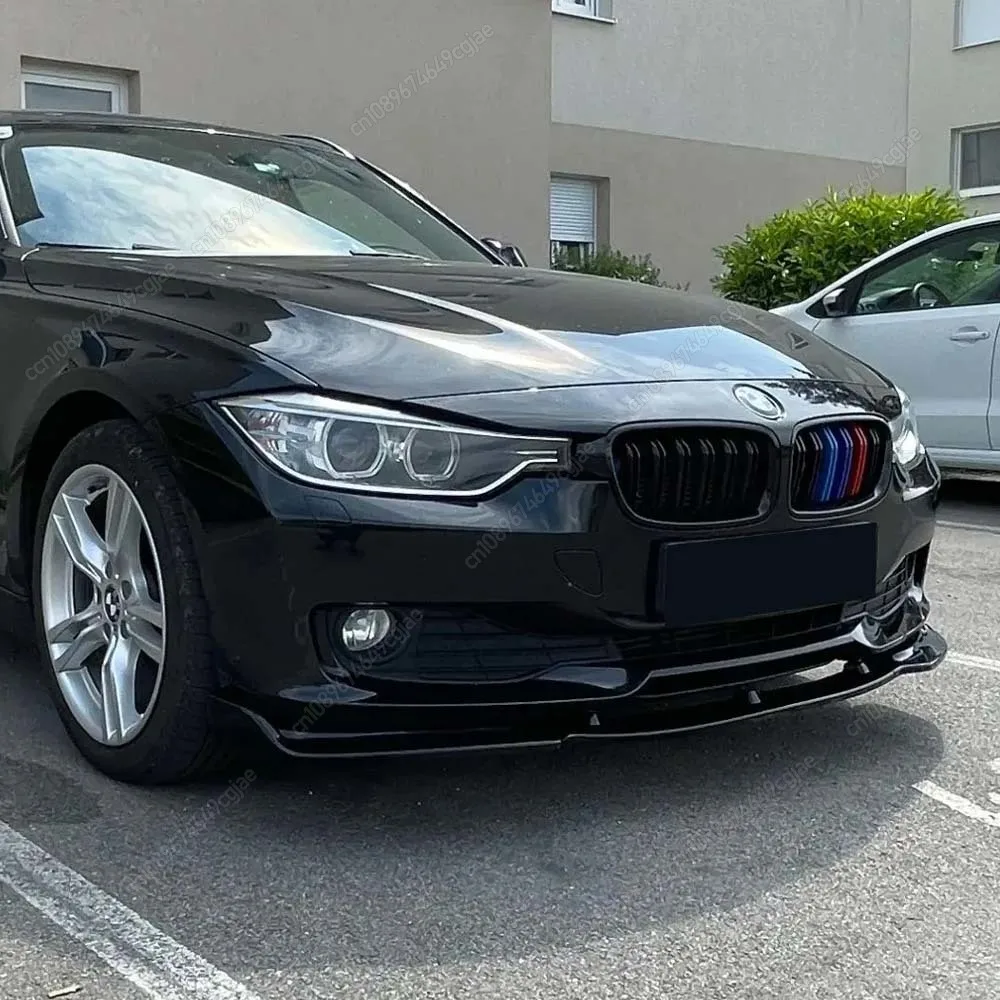 

Для BMW 3 серии F30 F31 2012-2019 Canard Защитная крышка для губ Обвесы Черный передний бампер Спойлер для губ Сплиттер Диффузор Тюнинг