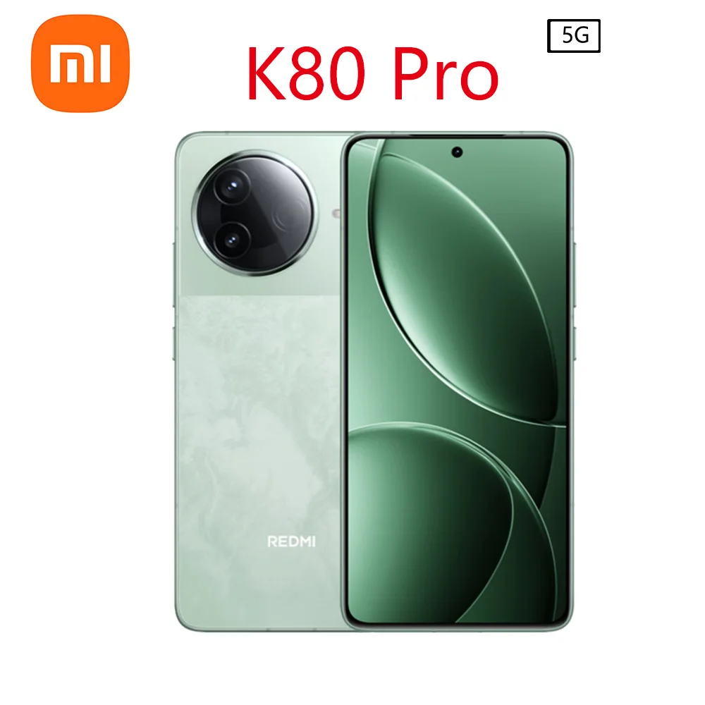 العلامة التجارية الجديدة Xiaomi Redmi K80 Pro Snapdragon 8 Elite 6.67 "2K عرض 50MP كاميرا 120 واط 6000 مللي أمبير شحن لاسلكي HyperOS 2