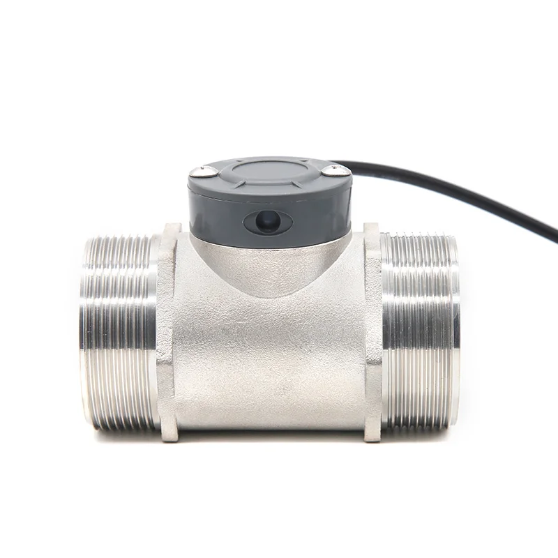 

DJ-HS20TA SUS304 SS Hall China Irrigation Water Flow Sensor BSPP G2“ 60-1100lpm Turbine Flowmeter Sea Dijiang Ceramic Axis