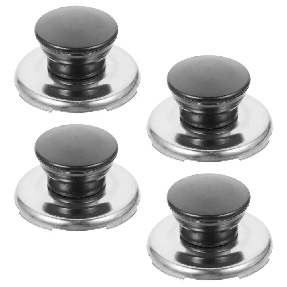 

4 Pcs Kitchen Cover Cap Kettle Replacement Tea Knob Stainless Steel Lid Handles