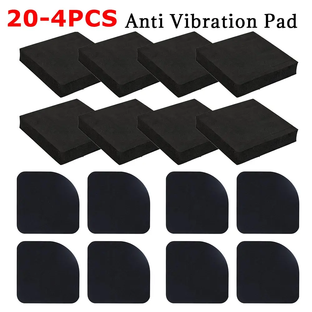 20-4PC Square Anti Vibration Pad Washing Machine Shock Pads Multifunctional Anti Vibration Mat Non-slip Mats Stand Refrigerator