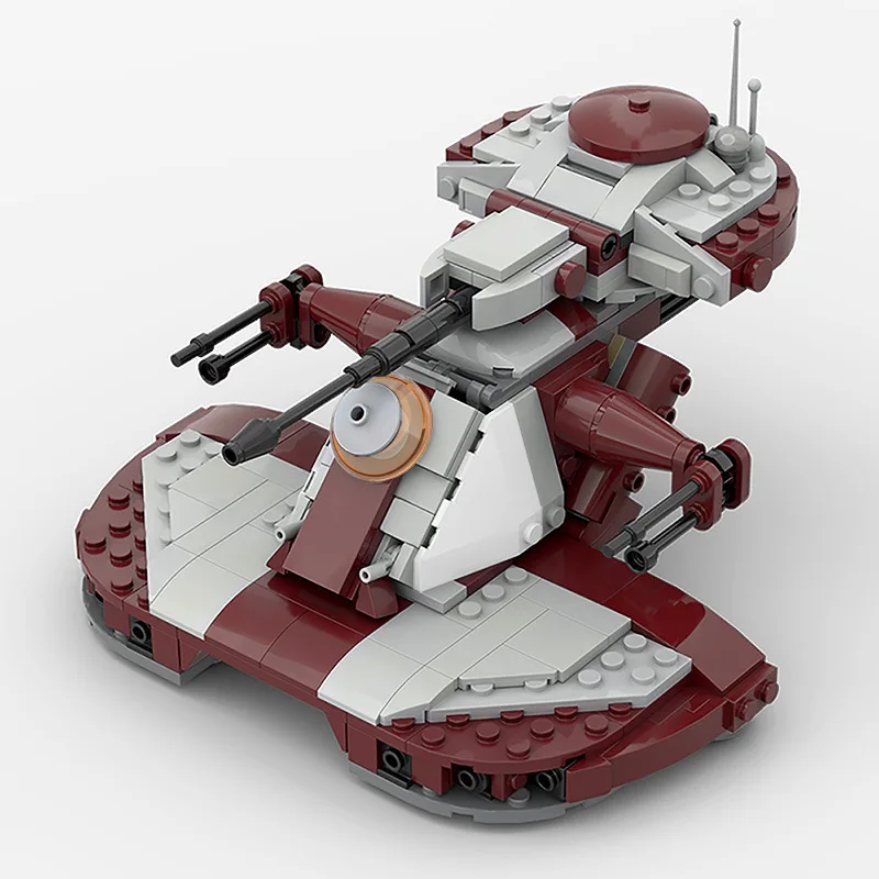 MOC-53017 Space Wars pojazd szturmowy zestaw klocków do budowy wojskowy atak czołg AAT Model DIY Puzzle dla dzieci zabawki prezent urodzinowy 358 sztuk