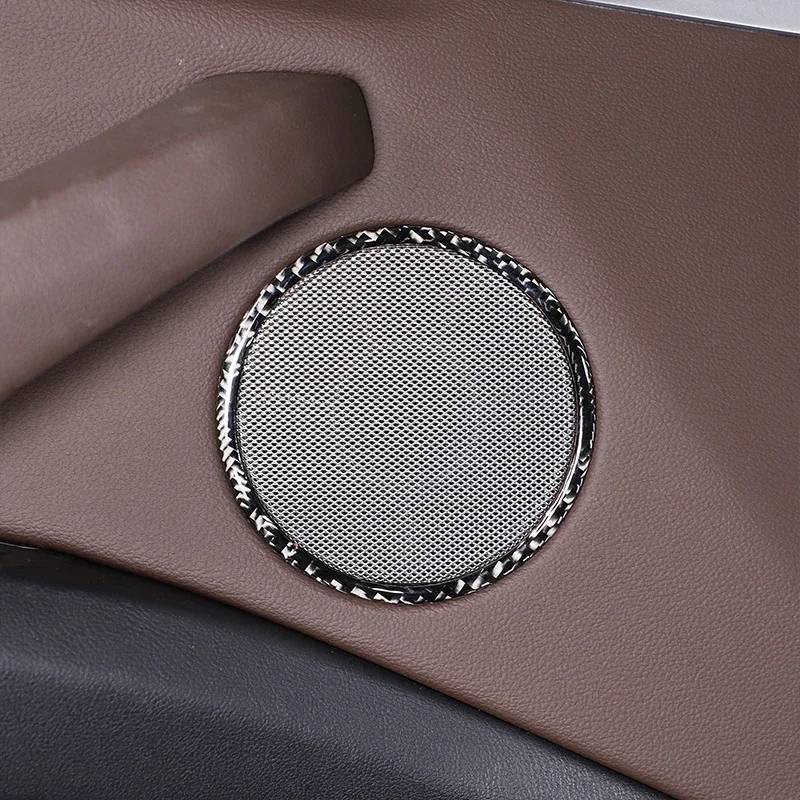 

For BMW X3 G01 2018 2019 2020 2021 2022 2023 Soft Carbon Fiber Car Door Horn Circle Sticker Trim Cover Car Accessories