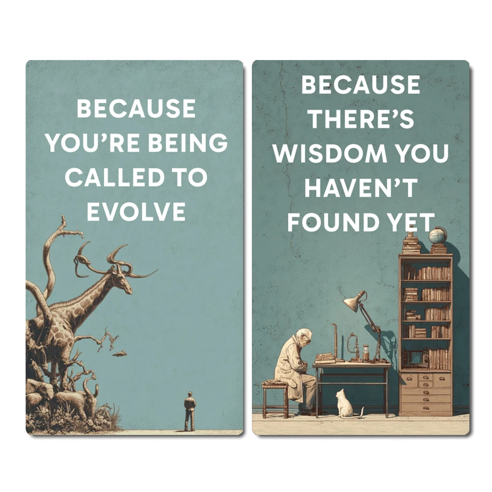 همسات لماذا - 56 بطاقة أوراكل توجيهية للوضوح والنمو الشخصي، 12*7 سم، سطح أوراكل، النسخة الإنجليزية