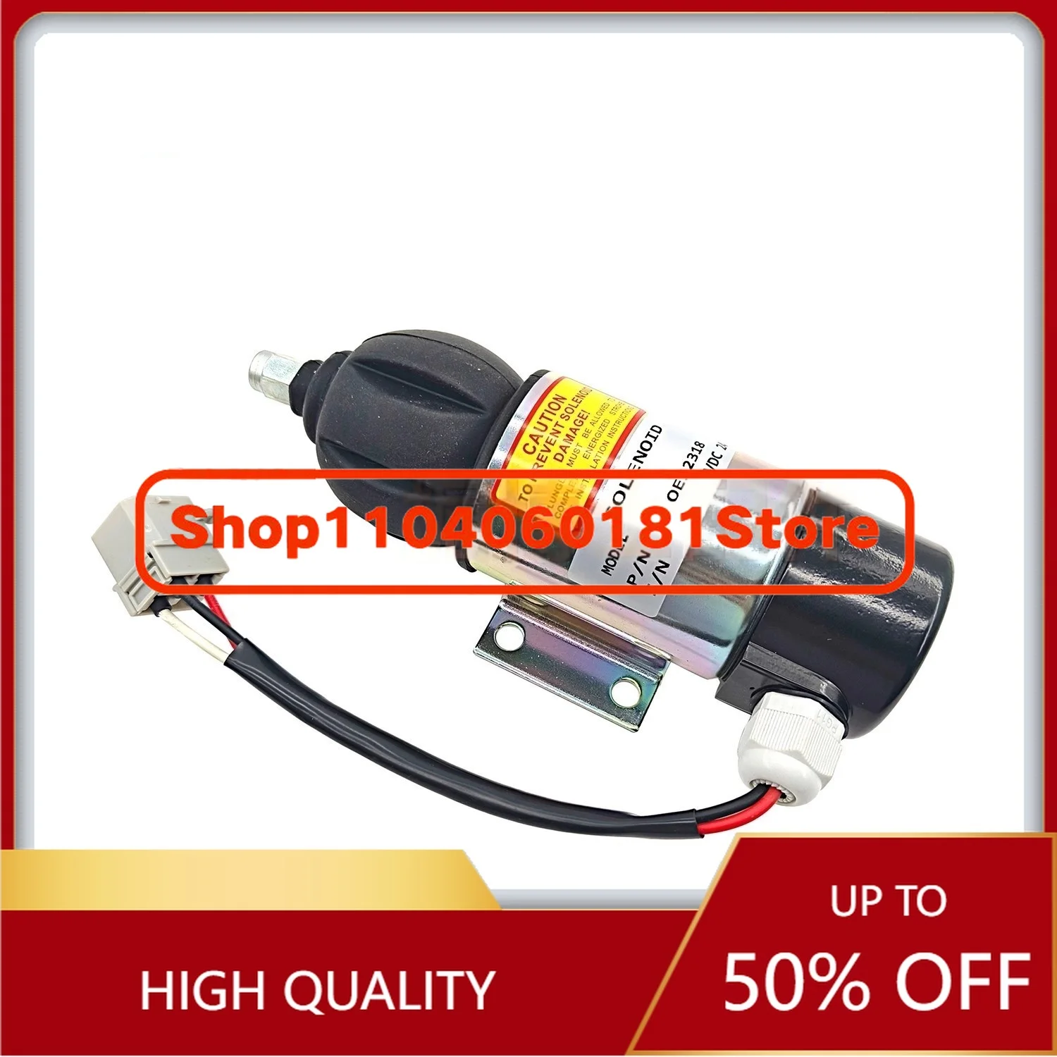 

D6D/D6E Совершенно новый электромагнитный клапан пламени двигателя с переключателем пламени OE52318 Отрезной клапан