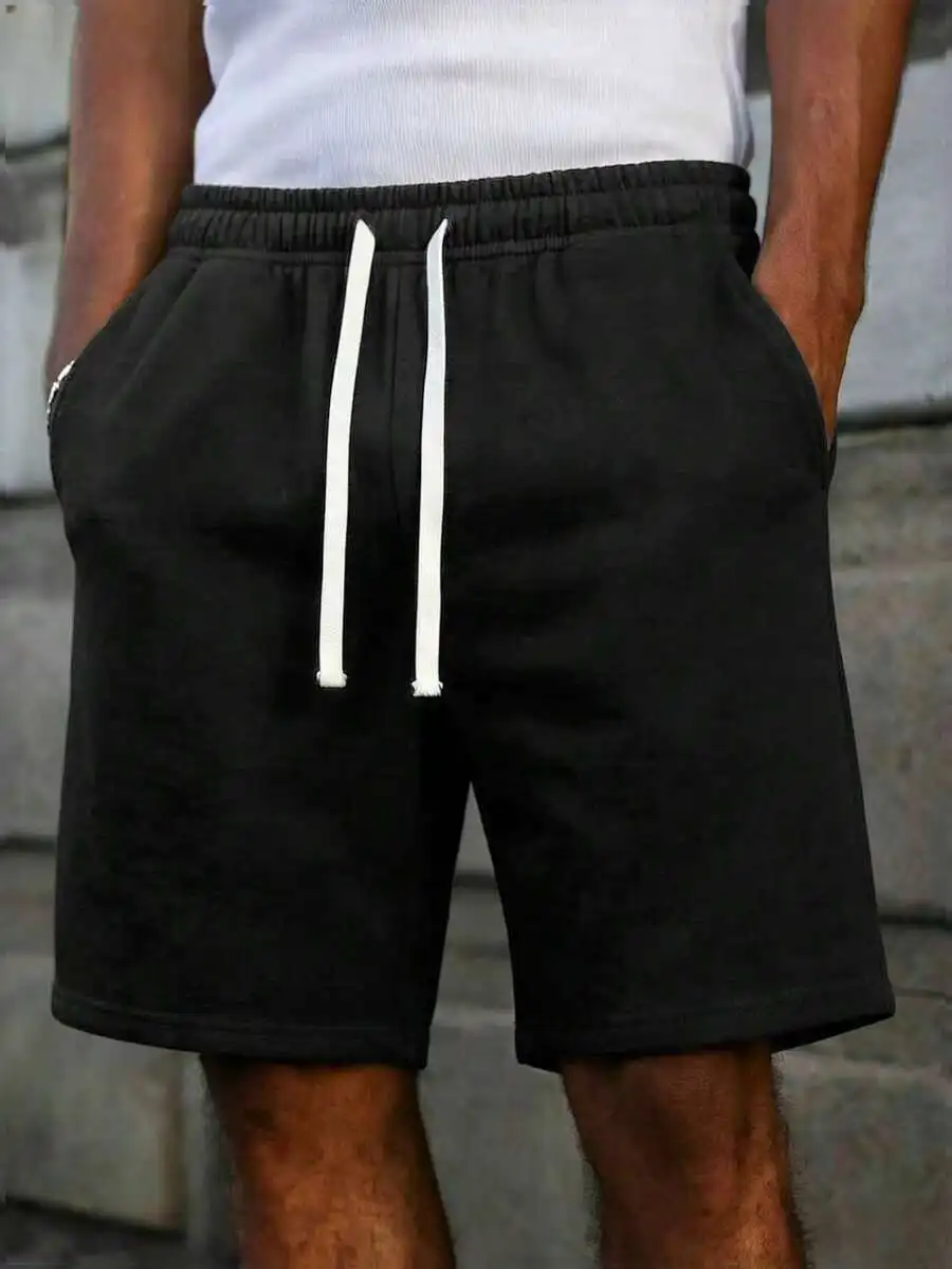 

Mens Casual Drawstring Waist Knit Shorts Lightweight Breathable Summer Shorts