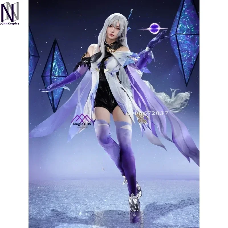 Genshin Impact Game Dvalin Master Skirk Cosplay Costume Full Set Anime Game Outfit Men Halloween Role Play Suit New Hot Sale