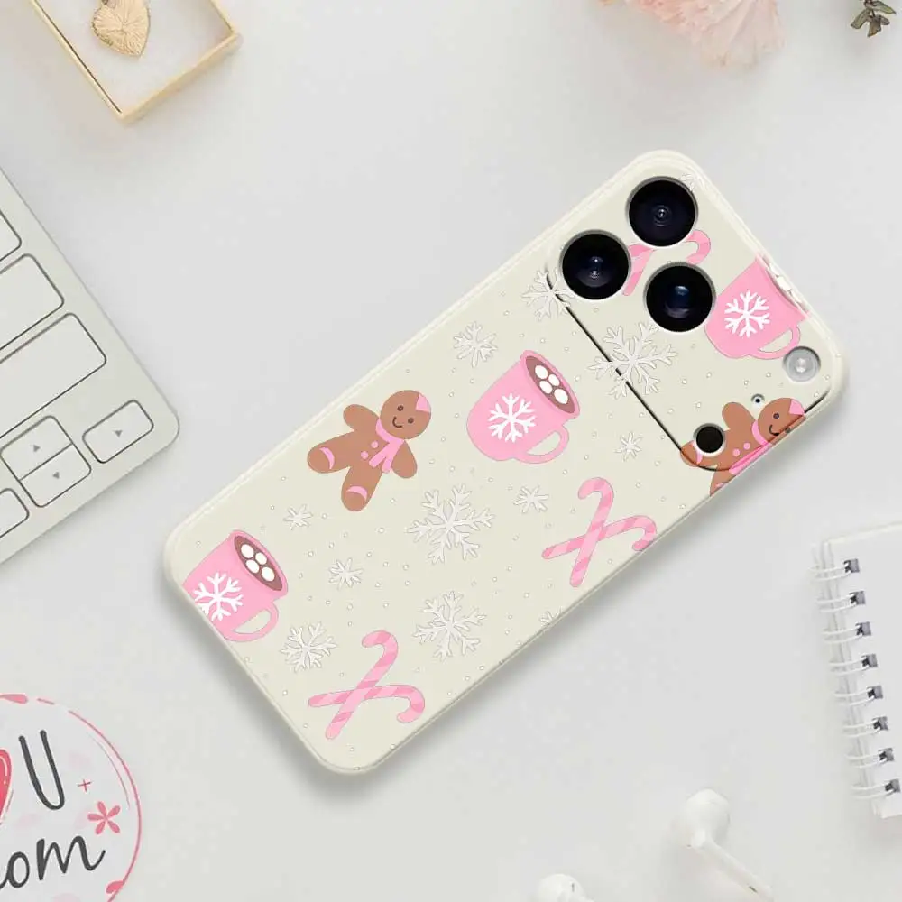 Cute Winter Phone Case For iPhone 17 Pro Max 17 Air 16 15 14 13 12 11 Pro Max XS Max 7 8 Plus 16e 16 15 Plus TPU Cover Coque