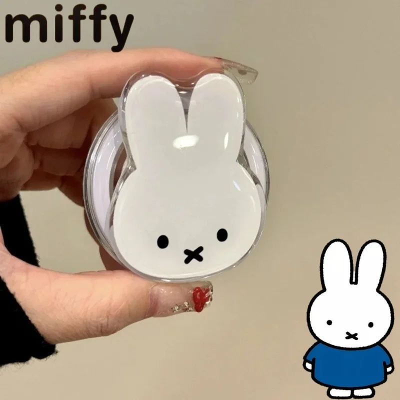 

Новая милая и стильная портативная магнитная подставка для телефона с креативным мультяшным рисунком кролика Миффи для просмотра ТВ