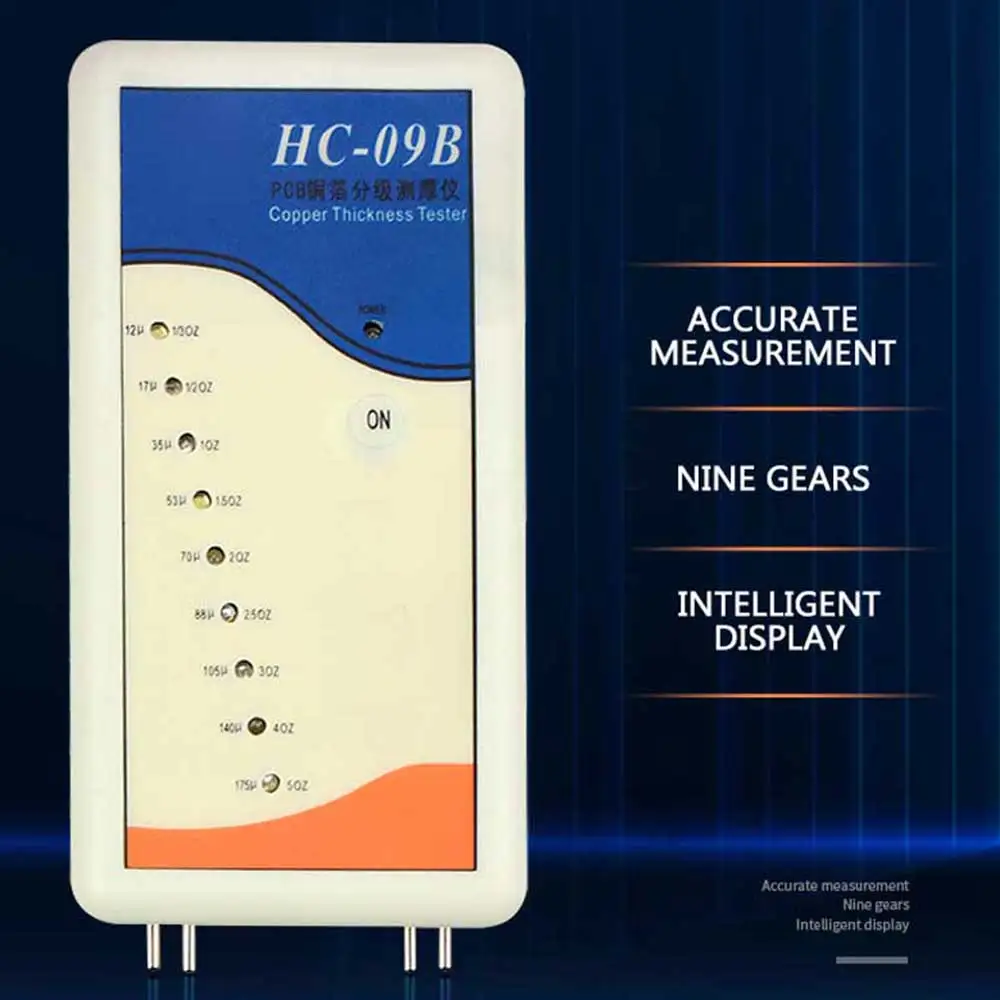 LED Copper Foil Thickness with Battery Gauge PCB Circuit Board Clad Laminate Grading Tester