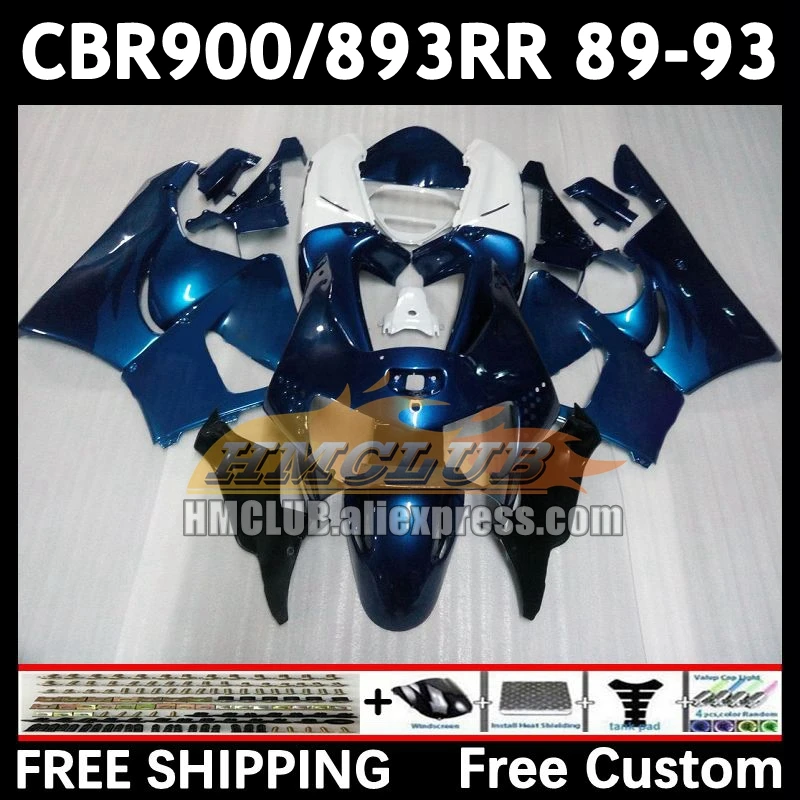 Fairing For HONDA CBR 893RR CBR900RR CBR900 CBR893 RR 71No.71 CBR893RR 89 90 91 92 93 1989 1990 1991 1992 1993 metal blue Body