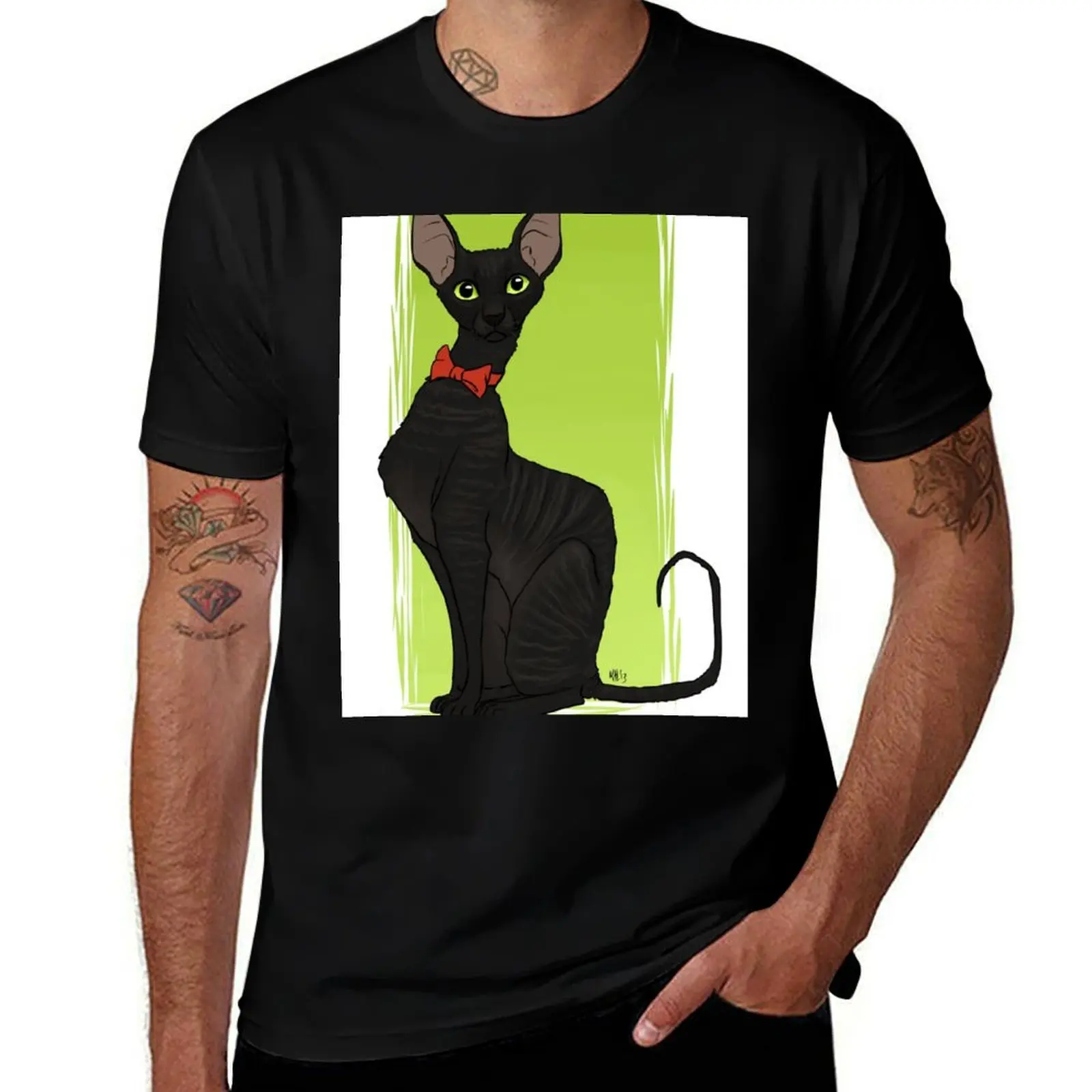 Cornish Rex T-Shirt man t shirts cotton T-Shirt