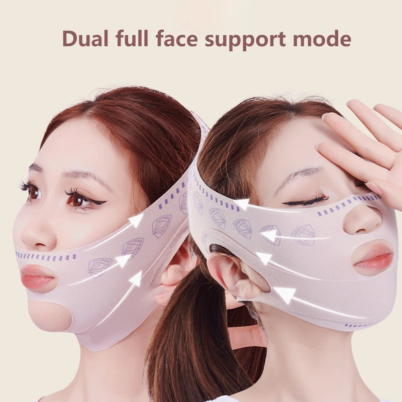 Chin Cheek Slimming Bandage Double Layer V Line Lifting Mask Face Lifting Anti Wrinkle Strap Band Sleeping Mask Beauty Health