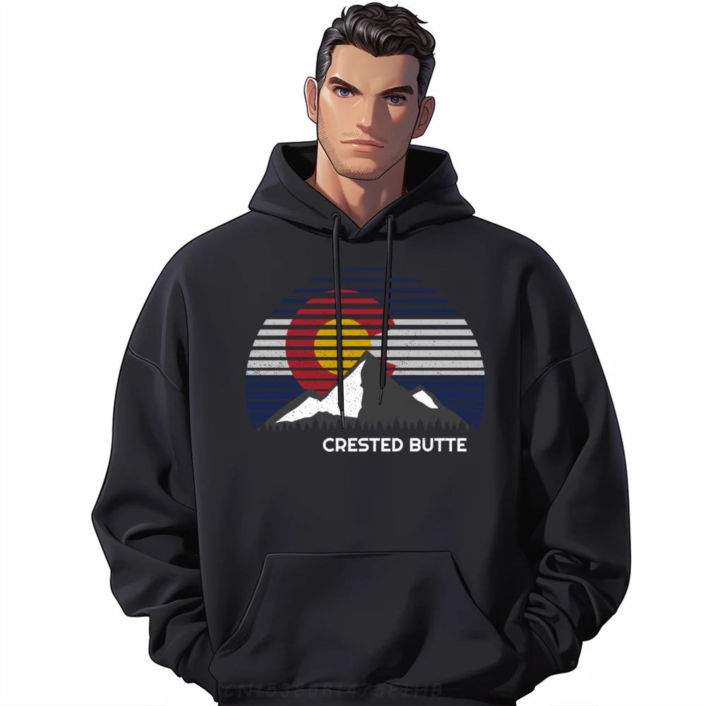 

Crested Butte Colorado Flag Graphic Tees Mens Gifts Sweatshirts For Men Christmas Sweater Long Sleeve