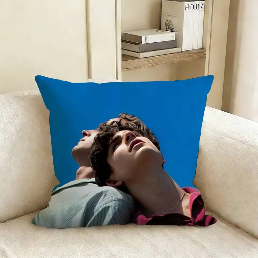 C-Call me by your name Various Sizes Square Pillow Case For Car Home Bedchamber Decor