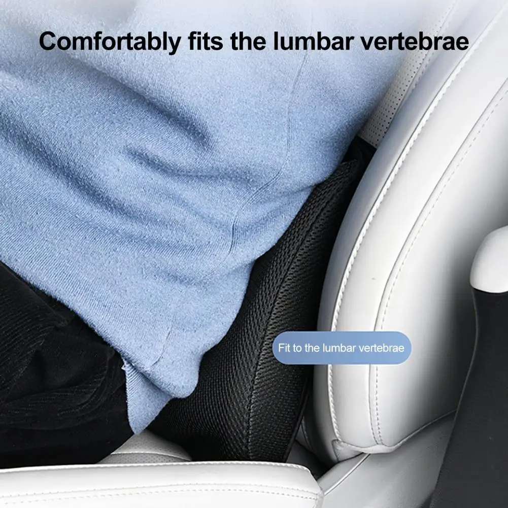 Adjustable Storage Box Foldable Car Seat Storage Box 2-in-1 Lumbar Support Cushion Canvas Backseat Organizer Caddy for Snacks