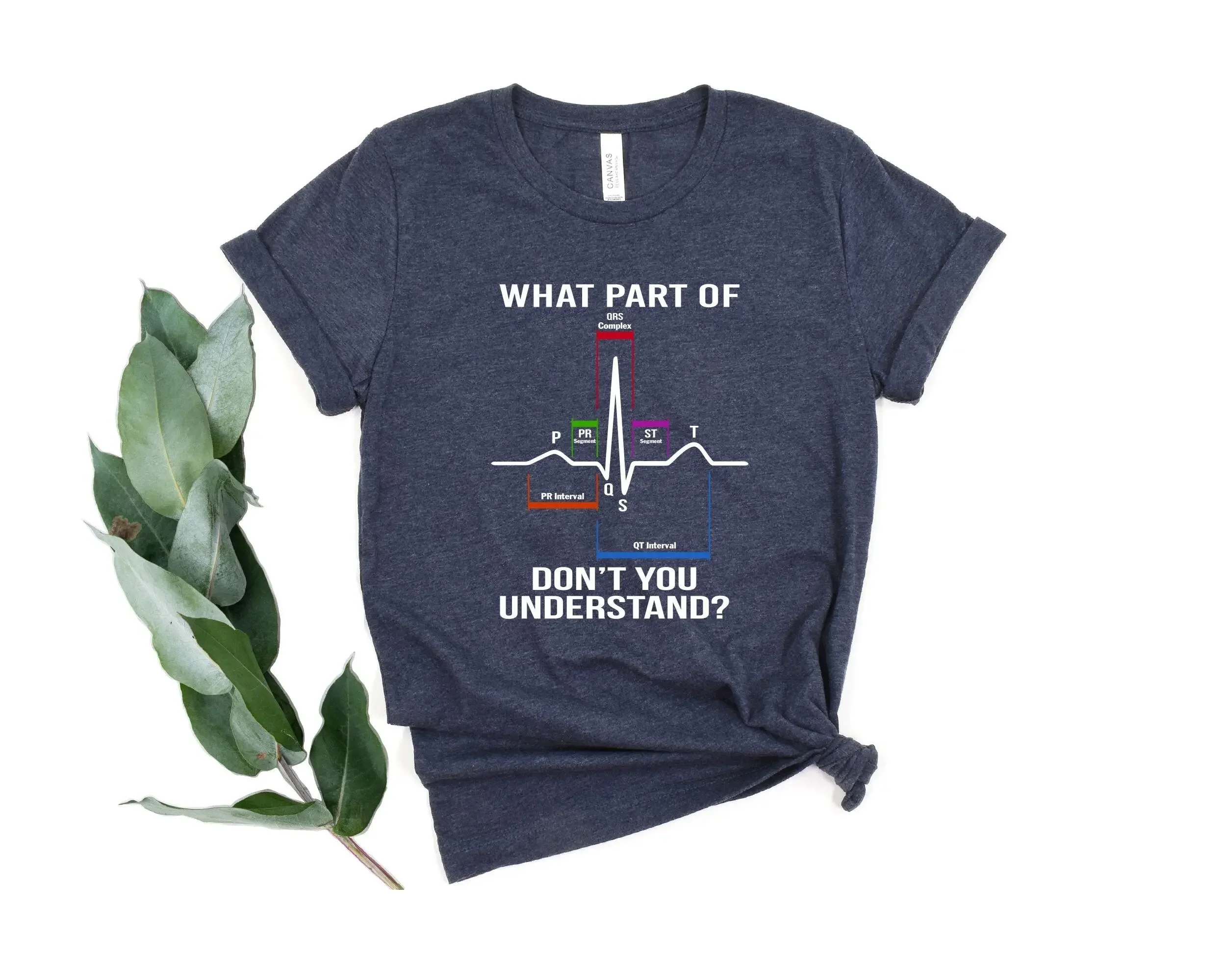 What Part Of Don't You Understand T Shirt PQRST Nurse EKG Cardiac Cardiology Medical